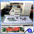 Single Head Flat Embroidery Machine for Cross Embroidery with Touch Screen Computer